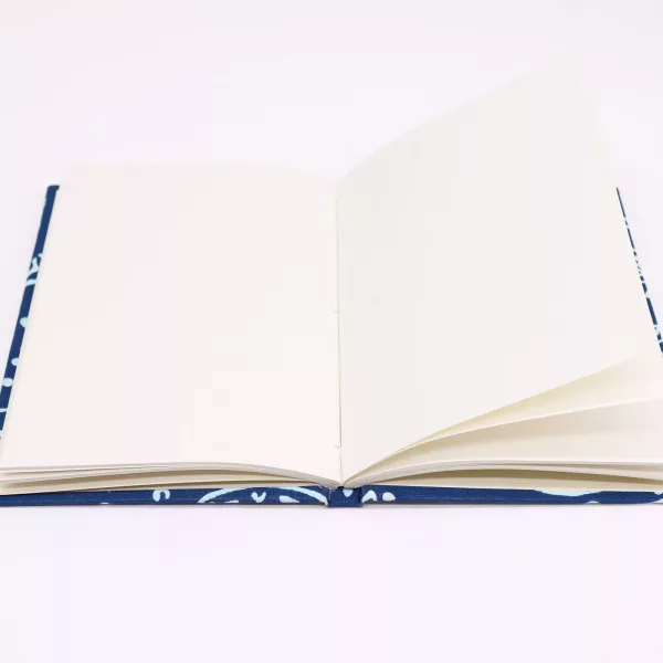 Cotton Bound Notebooks 20x15cm - 96 pages - Indigo Fish - Image 2