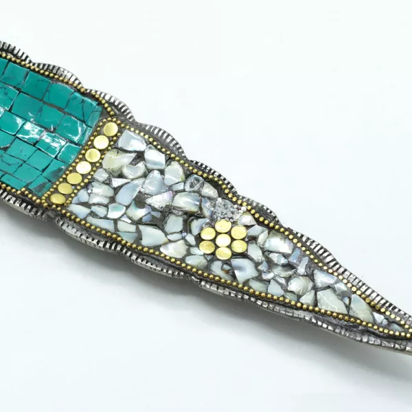 Buddha Long Leaf Tibetan Decor Incense Holder - Image 3