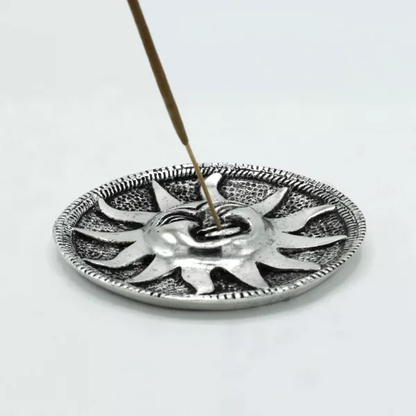 Polished Aluminium Sun Incense Holder 9m - Image 2