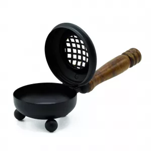 Med Iron Censer Incense Burner – Gold detail