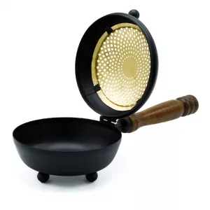 Large Iron Censer Incense Burner – Gold detail