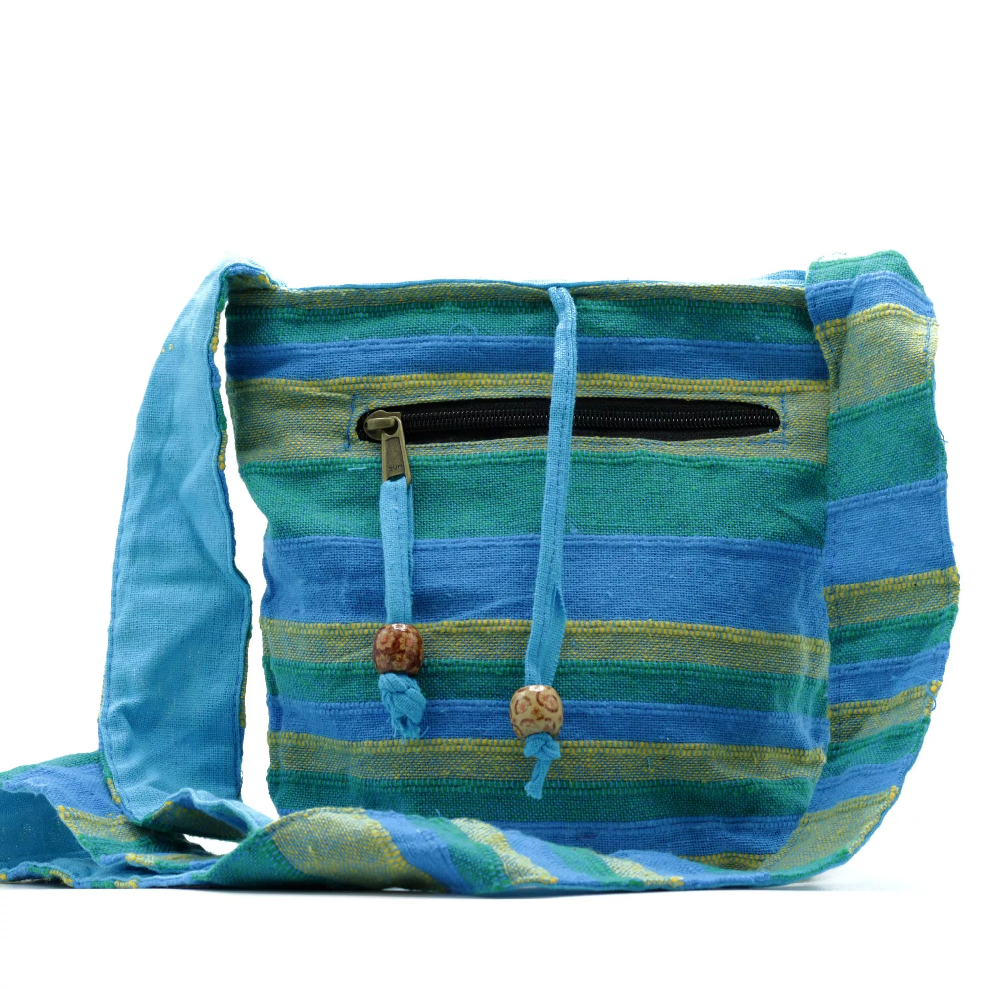 Nepal Sling Bag - Spring Meadows Green & Blue - Image 2