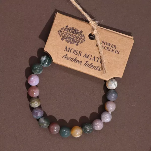 Power Bracelet - Moss Agate - Image 3