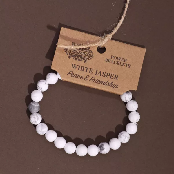 Power Bracelet - White Jasper - Image 3