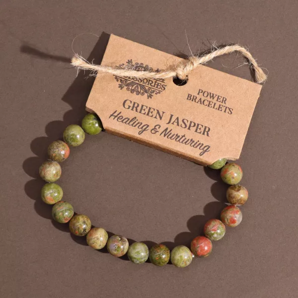 Power Bracelet - Green Jasper - Image 3