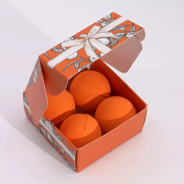 Set of 4 Vitamin C Bath Bombs – Aromatherapy Quartet - Image 3