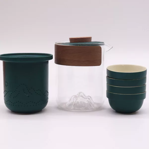 Travel Mountain Teapot Set - Four Friends - Travel Pack - Image 3