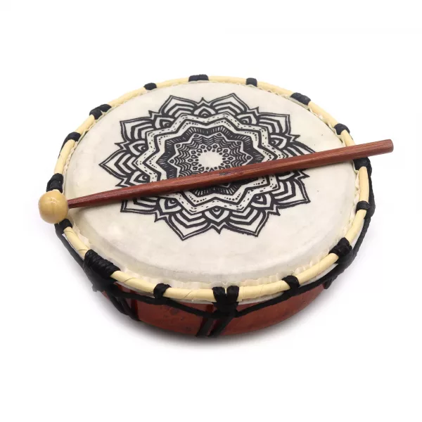 Mandala Shamanic Drum - 20cm - Image 4