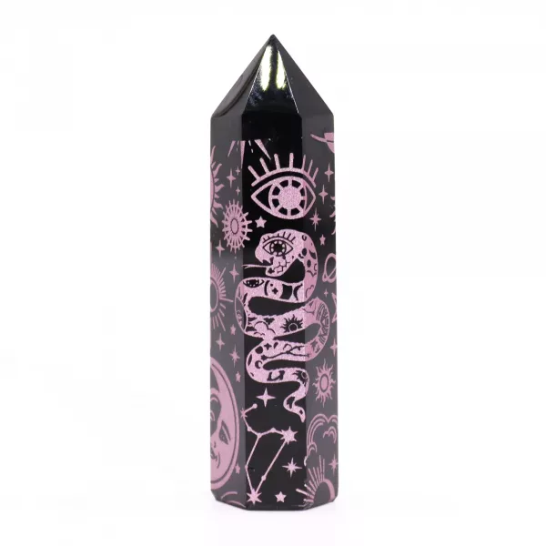 Black Obsidian Point - Mystic Story - Rose Pink - Image 4