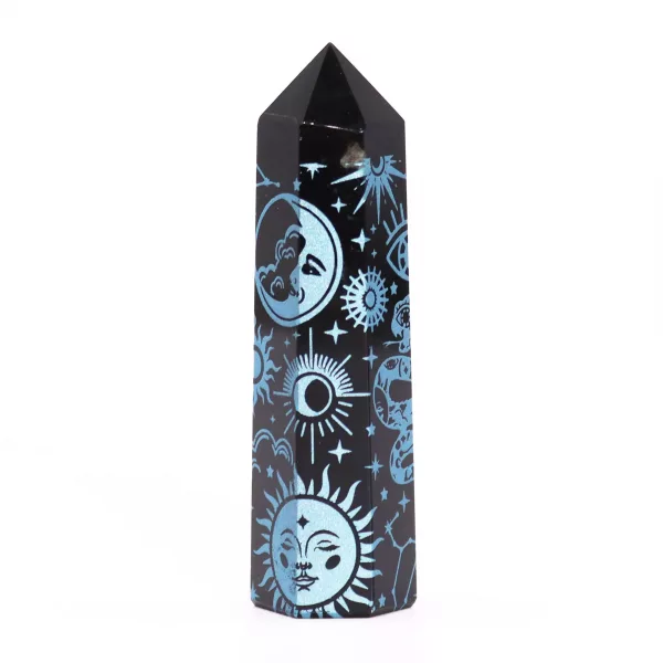 Black Obsidian Points - Mystic Story - Sky Blue - Image 3