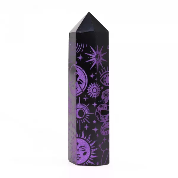 Black Obsidian Point - Mystic Story - Deep Purple - Image 3