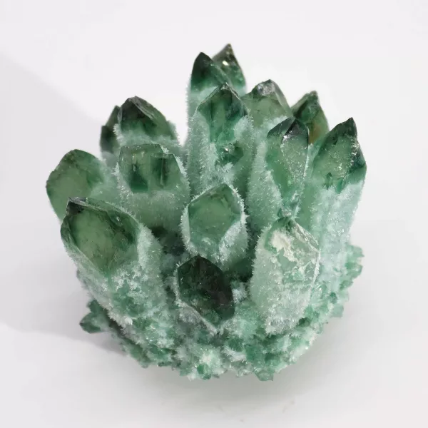 Crafted Quartz Cluster - Green Ghost Quartz - Image 2
