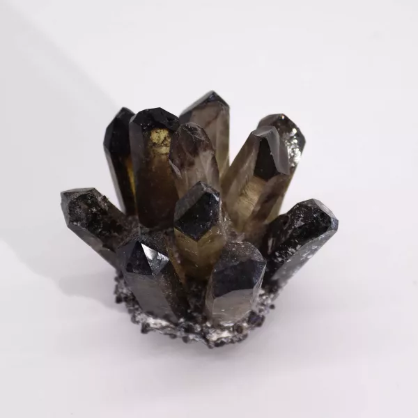 Crafted Quartz Cluster - Smoky Ghost Quartz - Image 2