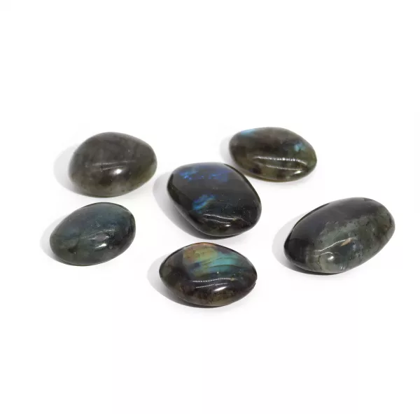 Madagascar Labradorite Palm Stone (approx 25-30gms 55-60mm) - Image 3