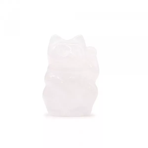 Gemstone Lucky Cat - Rose Quartz