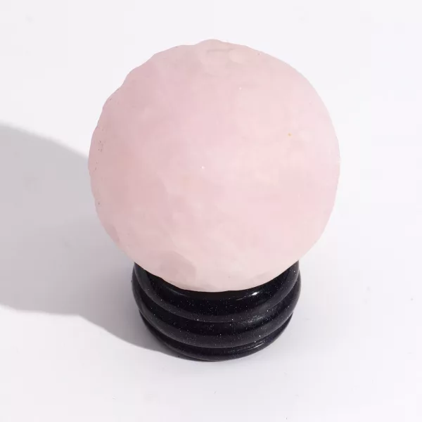 Rose Quartz Planet on a Sola Goldstone Stand (VENUS) - Image 3
