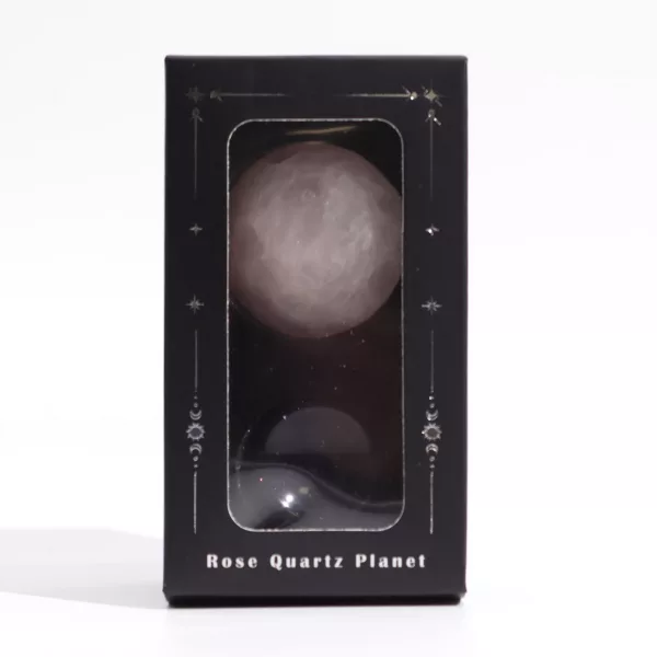 Rose Quartz Planet on a Sola Goldstone Stand (VENUS) - Image 4