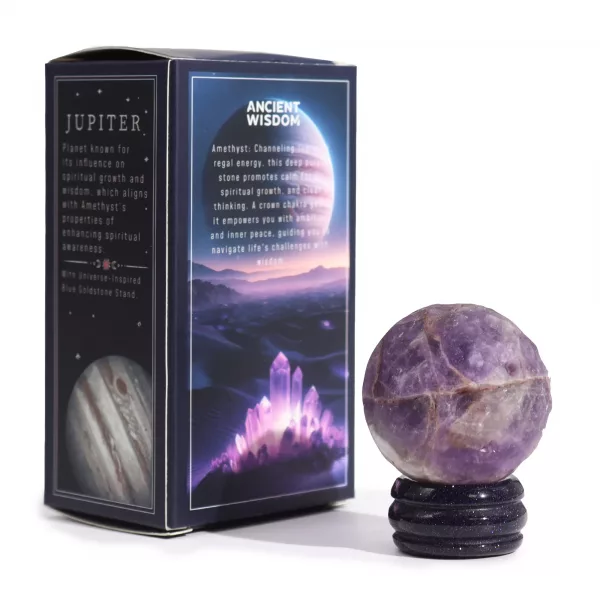 Ametyst Planet on a Sola Goldstone Stand (JUPITER) - Image 2