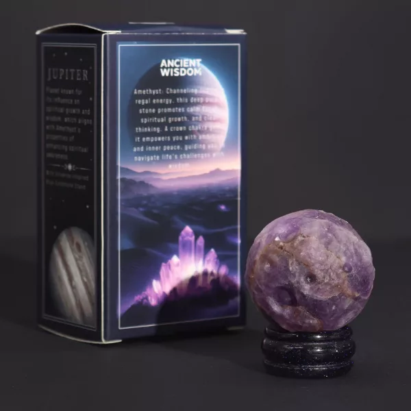 Ametyst Planet on a Sola Goldstone Stand (JUPITER) - Image 3