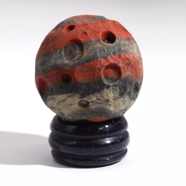 Red Jasper Planet on a Sola Goldstone Stand (MARS) - Image 2