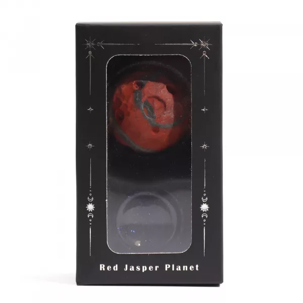 Red Jasper Planet on a Sola Goldstone Stand (MARS) - Image 3