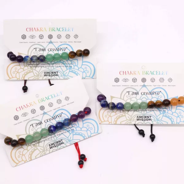 Chakra String Bracelet - 21 Stones - Image 2