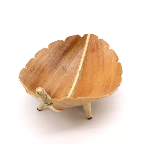 Coconut Leaf Large Fruit Bowl - Natural - Image 2