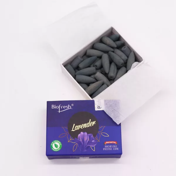 Biofresh Backflow Incense Cones - Lavender - Image 2