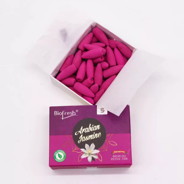 Biofresh Backflow Incense Cones - Arabian Jasmine - Image 2
