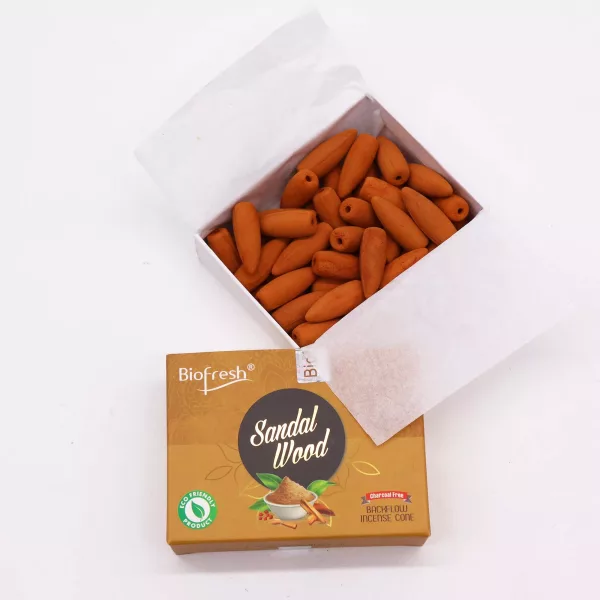 Biofresh Backflow Incense Cones - Sandalwood - Image 2