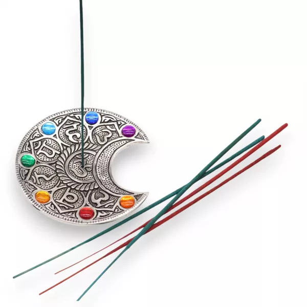 Seven Chakra Moon Incense Holder - Image 4