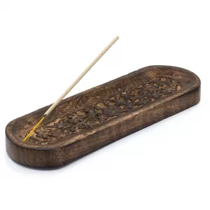 Large Incense Tray 30x10cm – Flower Design
