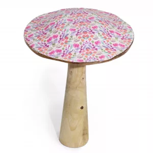 Wooden Enamelled Mushroom Decoration