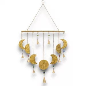 Indian Chimes - Brass Moon Phases Chimes