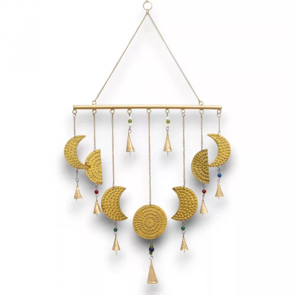 Indian Chimes - Brass Moon Phases Chimes