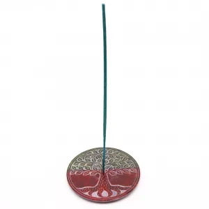 Soapstone Disc Incense Holder – Tree of Life