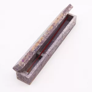 Soapstone Incense Box with Smoke Holes – Chakra