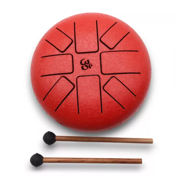 Hapi Drum Om Red- 16cm - Image 4