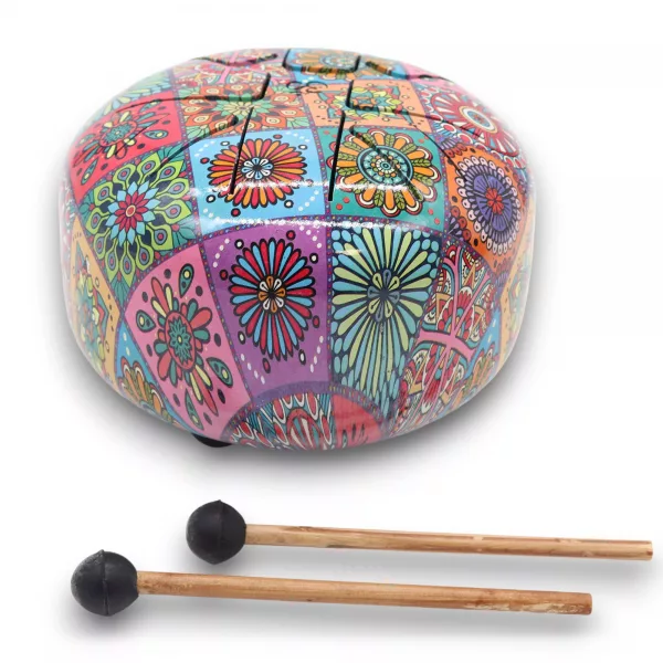 Med Hapi Drum Multi Coloured - 17x13cm - Image 2