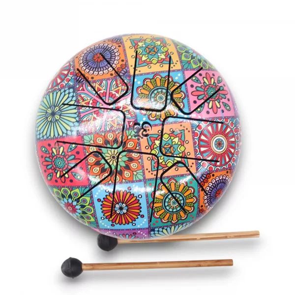 Med Hapi Drum Multi Coloured - 17x13cm - Image 3