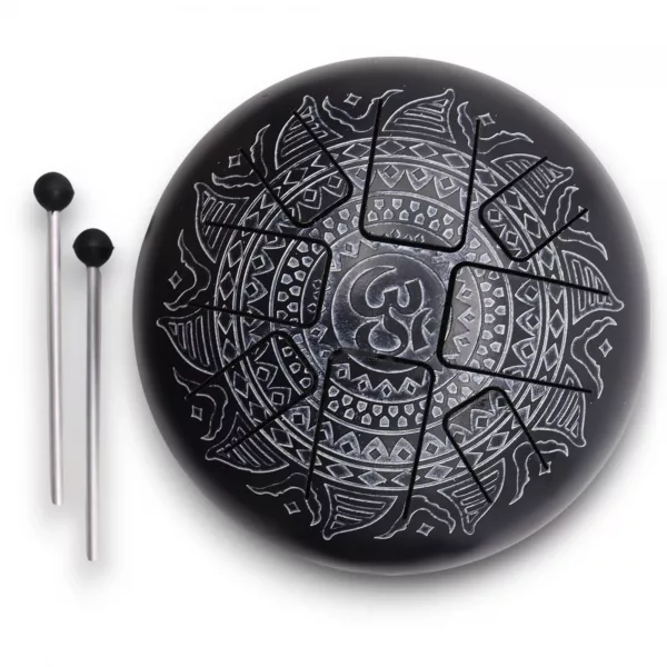 Med Hapi Drum Om Mandala Engraved- 22x15cm - Image 3