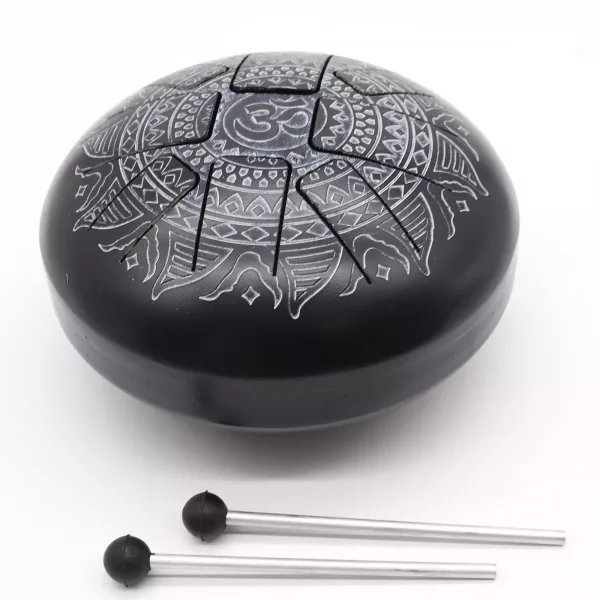 Med Hapi Drum Om Mandala Engraved- 22x15cm - Image 4