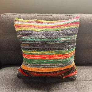 Rag Rug Cushion Covers – Natural Greens