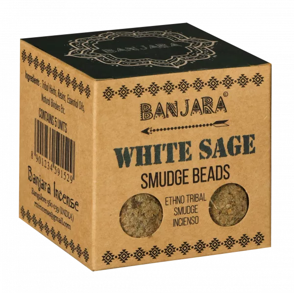 Banjara Smudge Beads - White Sage - Image 2