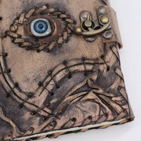 Brown Tan Book - Evil Eye Decor - 160 Deckle Edges Pages - 17x12.5cm - Image 2