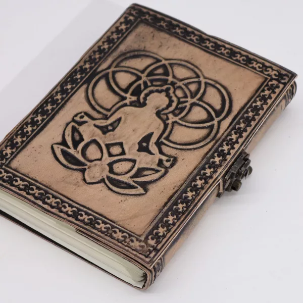 Buddha - Esoteric Notebook - Antique Grey - 200 pages  Stich Edge- 17.5x12.5x3cm - Image 2