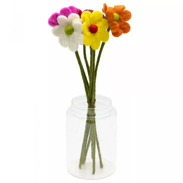 Felt Flowers - Daisy (assorted colours)