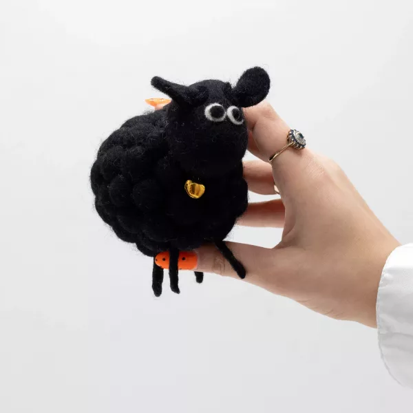 Little Felt Sheep - Black - Image 3