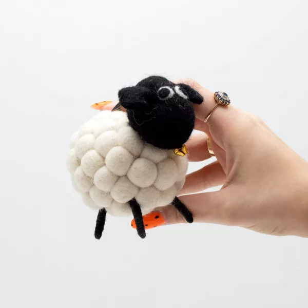 Little Felt Sheep - White - Image 3