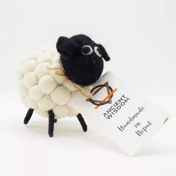 Little Felt Sheep - White - Image 4